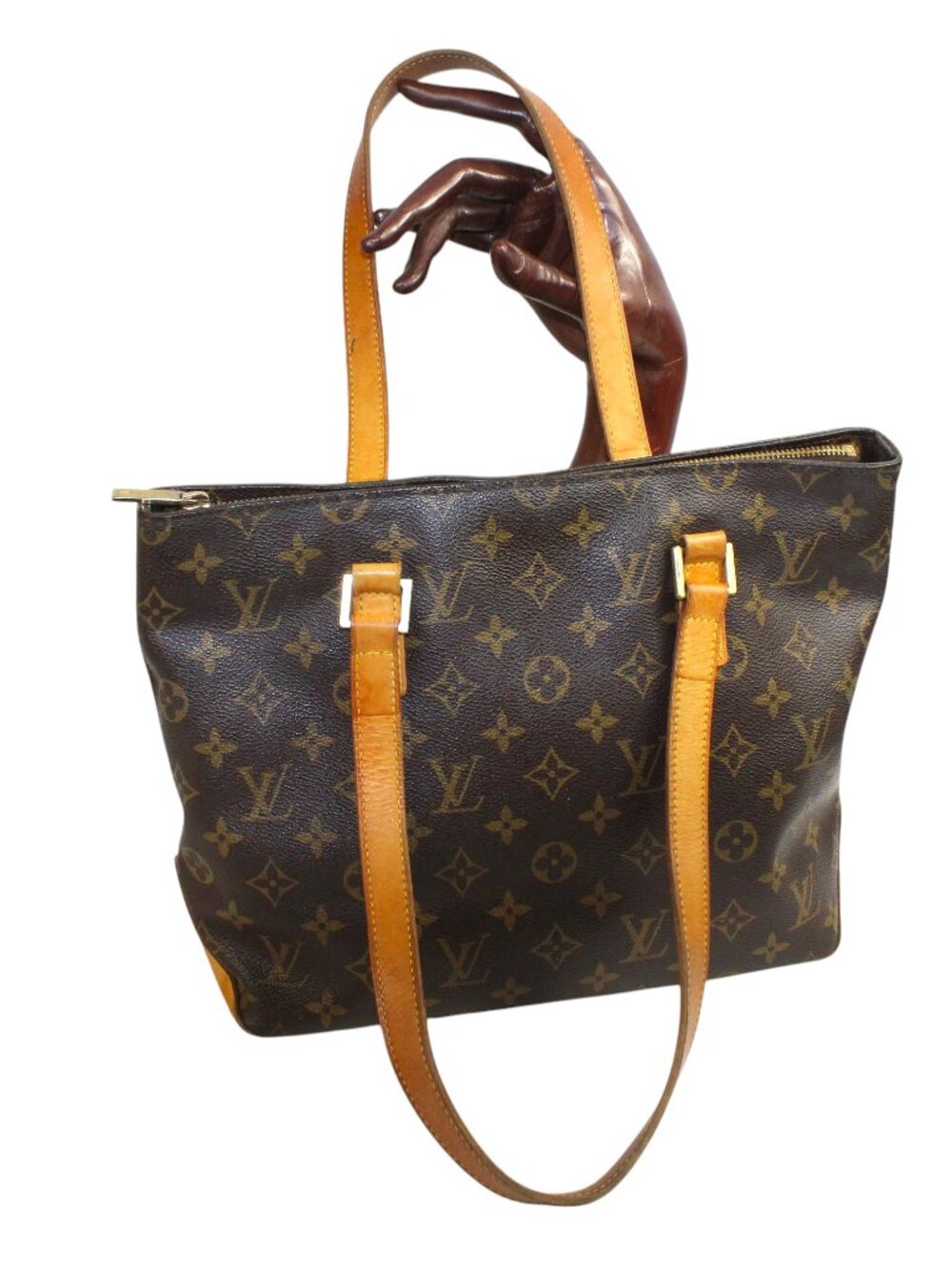 Louis Vuitton Monogram Cabas Piano Zip Top Shoulder Tote Bag - Picture 3 of 16